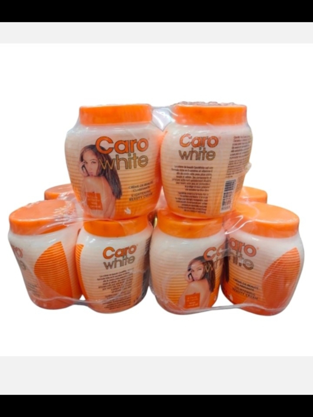 Caro White Skin Cream - Orange & White Jars (6 Pack) Big Size 400 Ml